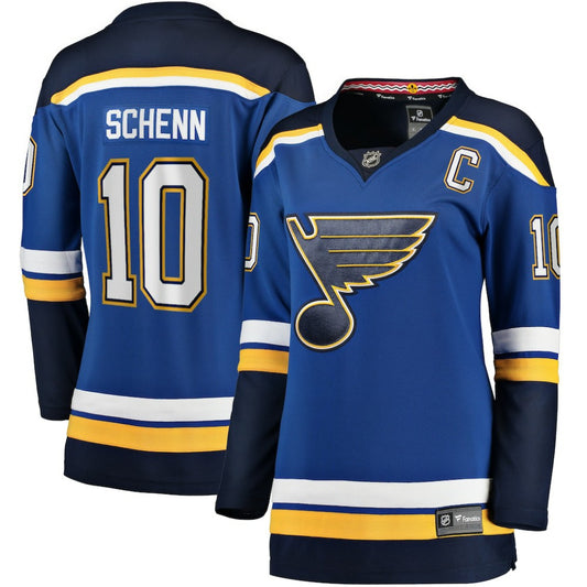 Brayden Schenn St. Louis Blues Fanatics Women's Home Breakaway Player Jersey - Blue | NHL Jerseys