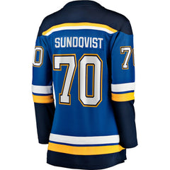 Oskar Sundqvist St. Louis Blues - Fanatics Women's Home Breakaway Player Jersey Blue