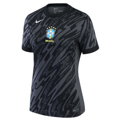 Nike Brazil National Team Women's 2024 Goalkeeper Replica Stadium Jerseys - Anthracite