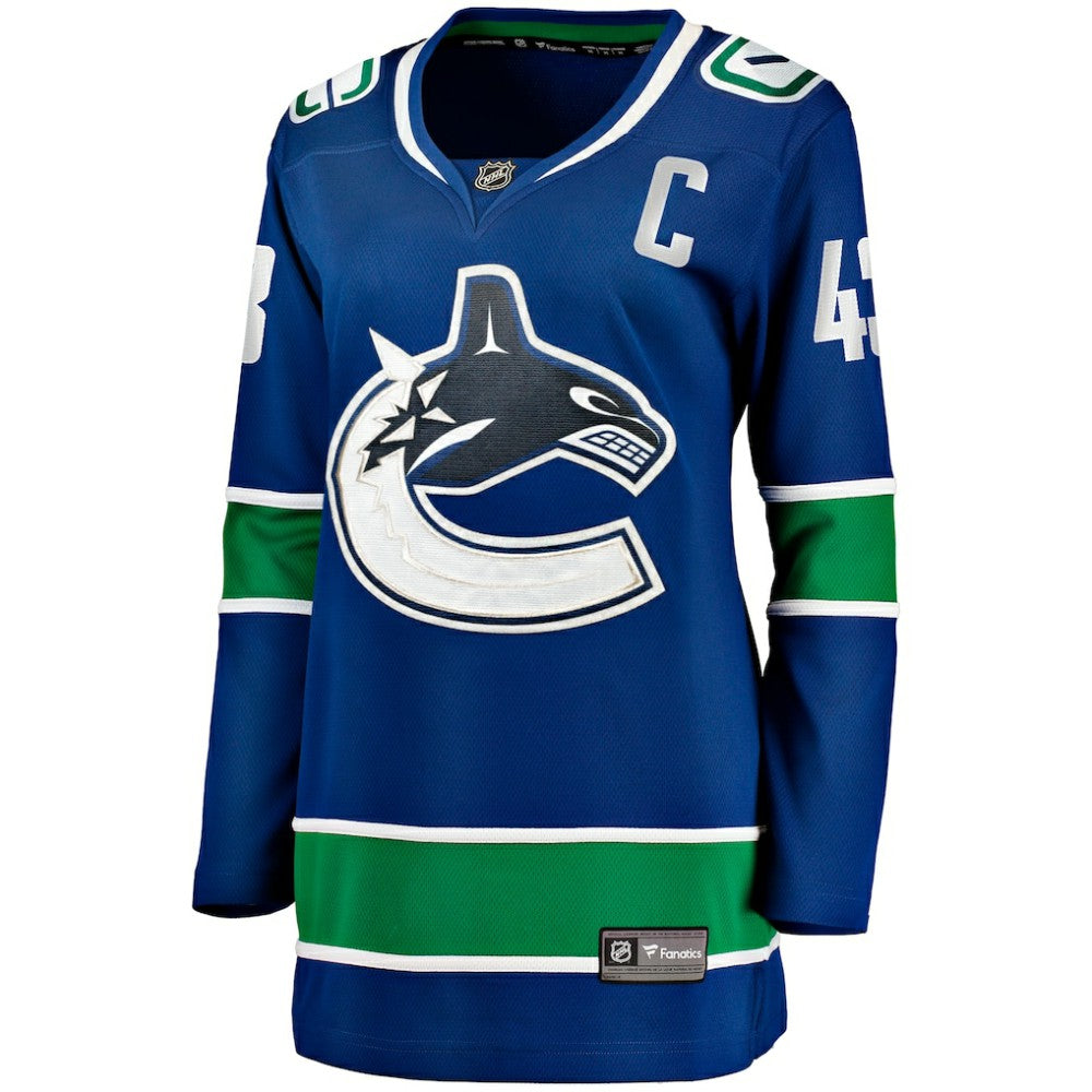 Quinn Hughes Vancouver Canucks - Fanatics Women's Home Breakaway Player Jersey Blue
