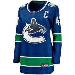 Quinn Hughes Vancouver Canucks - Fanatics Women's Home Breakaway Player Jersey Blue