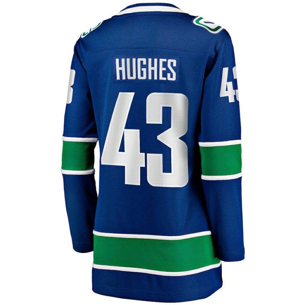 Quinn Hughes Vancouver Canucks - Fanatics Women's Home Breakaway Player Jersey Blue