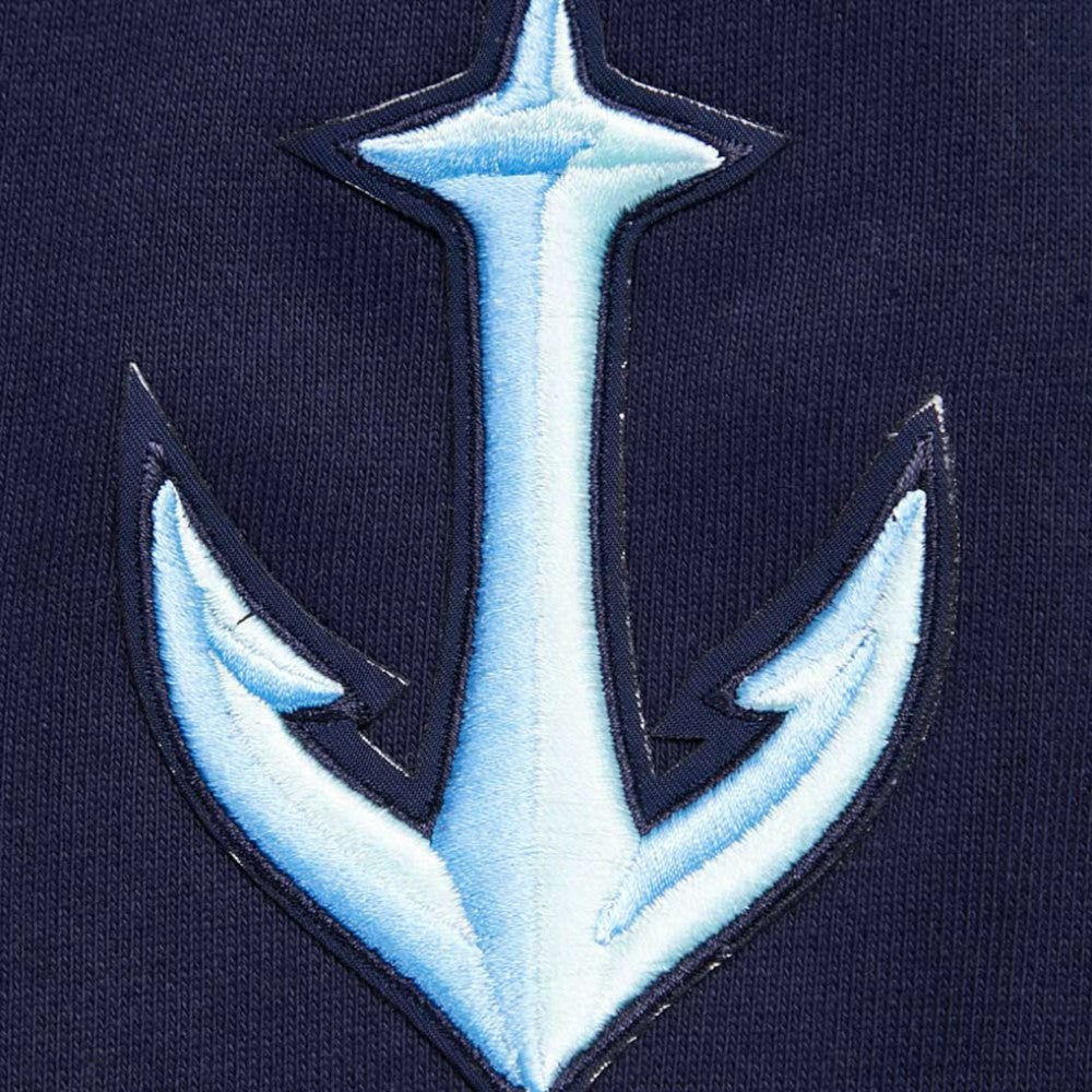 Seattle Kraken Pro Standard Retro Classic Fleece Pullover Hoodie Deep Sea Blue