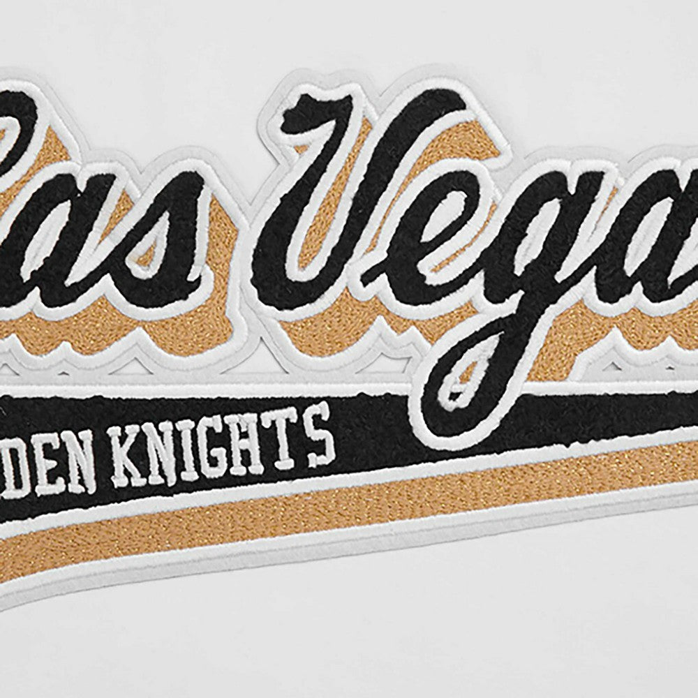 Vegas Golden Knights Pro Standard Women's Boxy Script Tail Cropped T-Shirt White