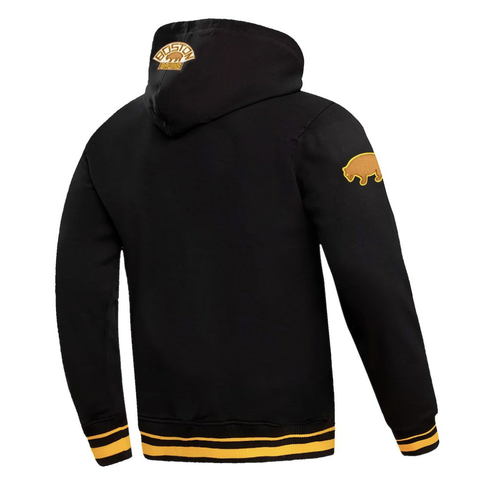 Boston Bruins Pro Standard Retro Classic Fleece Pullover Hoodie Black
