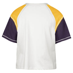 47 brand - Los Angeles Lakers '47 Women's Premier Raglan Cropped T-Shirt - Cream