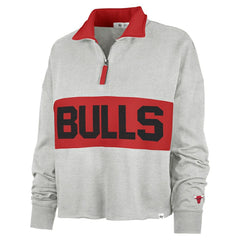 47 brand - Chicago Bulls '47 Women's Breakthrough Remi Quarter-Zip Jacket - Heather Gray