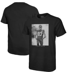 Travis Kelce Kansas City Chiefs Majestic Threads Player Graphic Oversized T-Shirt Black - NFL