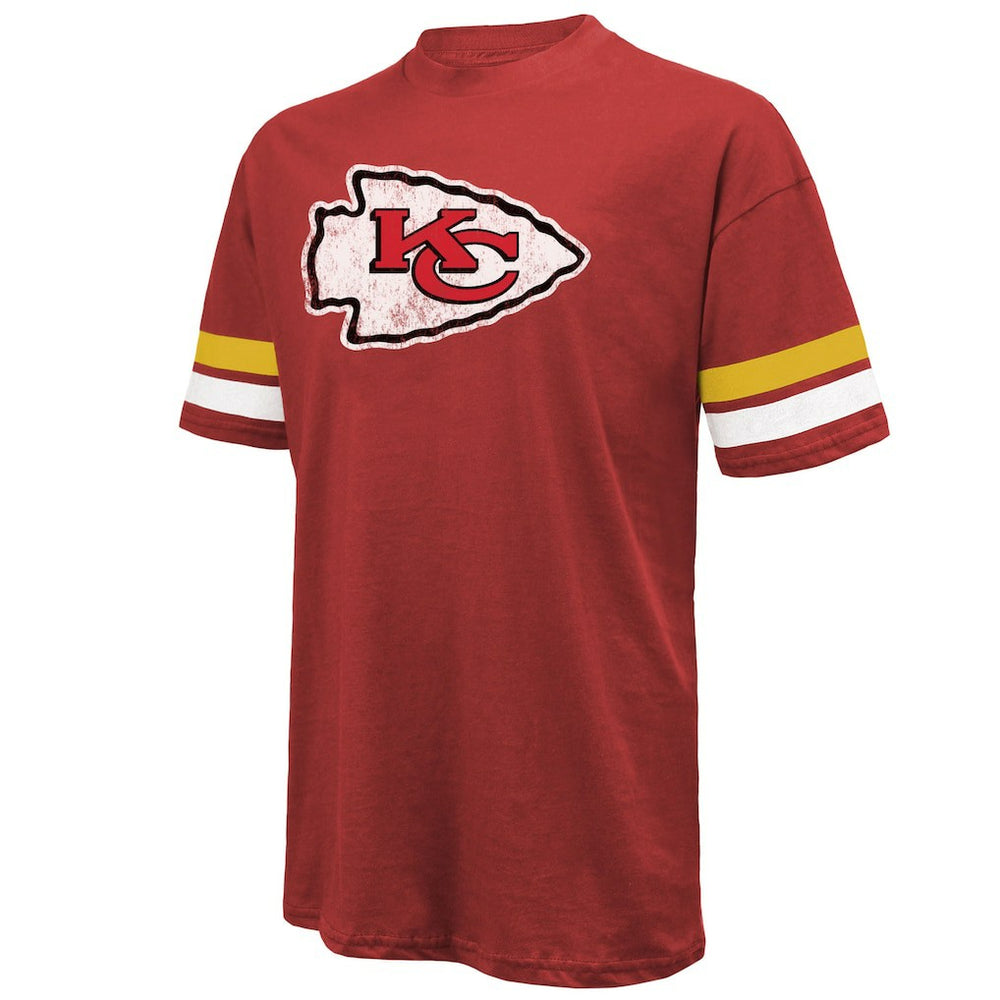 Travis Kelce Kansas City Chiefs Majestic Threads Name & Number Oversized Fit T-Shirt Red - NFL
