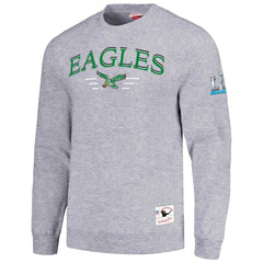 Philadelphia Eagles Rings 2.0 Pullover Sweatshirt Gray - Mitchell & Ness