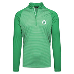 NBA - Boston Celtics Levelwear Charter Insignia Core Quarter-Zip Pullover Top - Kelly Green