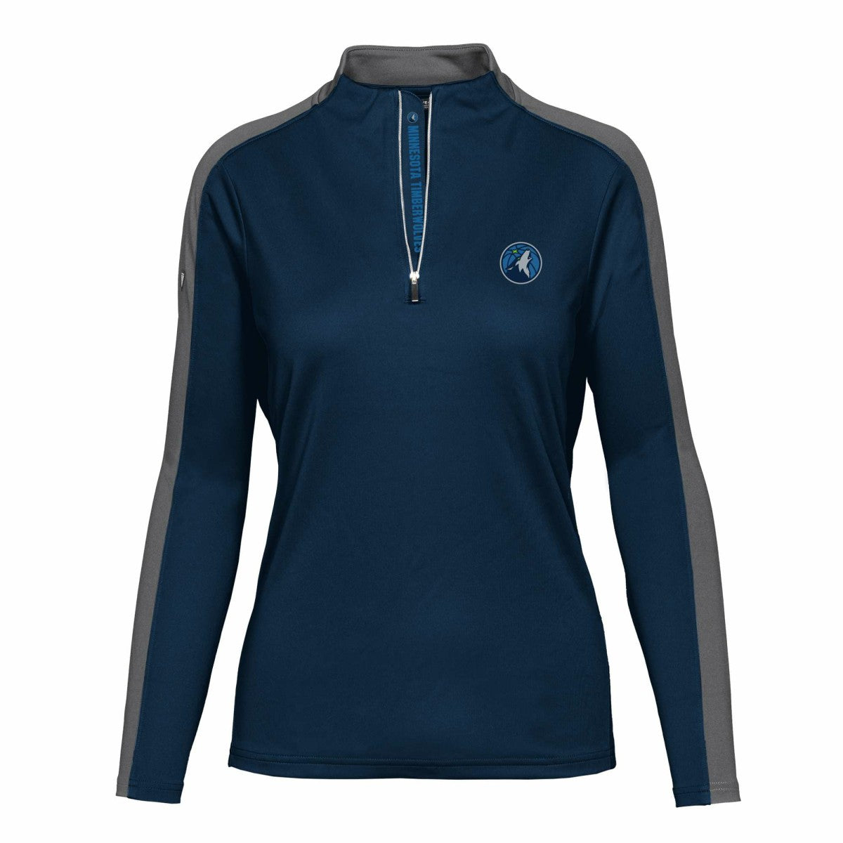 NBA - Minnesota Timberwolves Levelwear Women's Remi Insignia Core Quarter-Zip Pullover Top - Navy