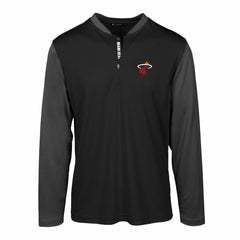 NBA - Miami Heat Levelwear Spector Insignia Core Quarter-Zip Pullover Top - Black