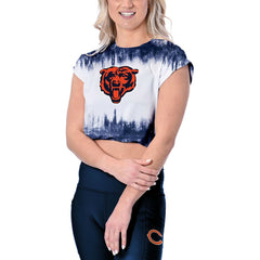Chicago Bears Certo Women's Cropped Framework T-Shirt White - NFL