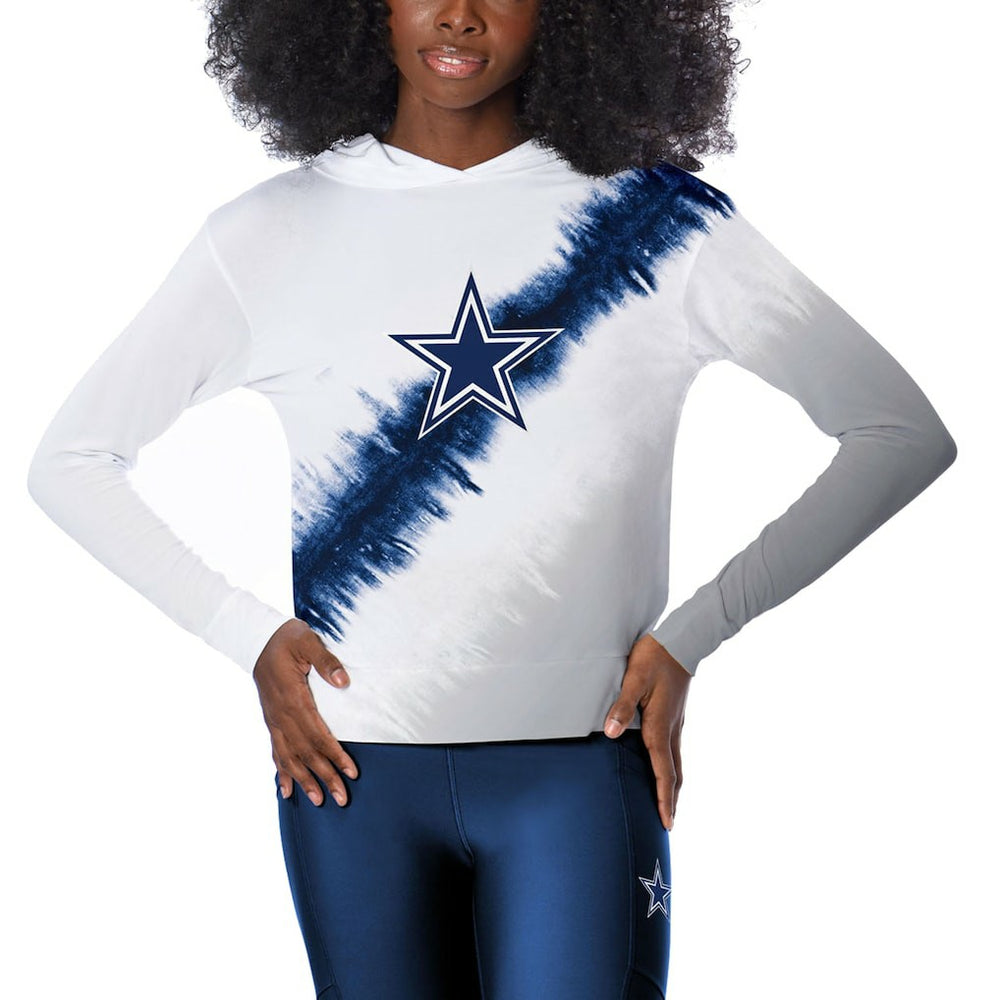 Dallas Cowboys Certo Women's Rundown Lightweight Pullover Hoodie White - NFL