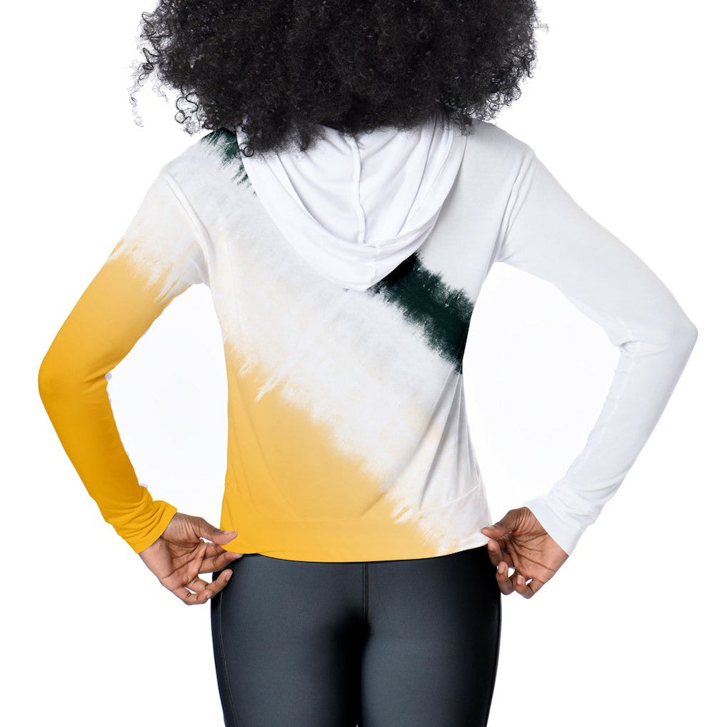 Green Bay Packers Certo Women's Rundown Lightweight Pullover Hoodie White - NFL