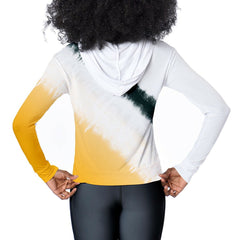 Green Bay Packers Certo Women's Rundown Lightweight Pullover Hoodie White - NFL