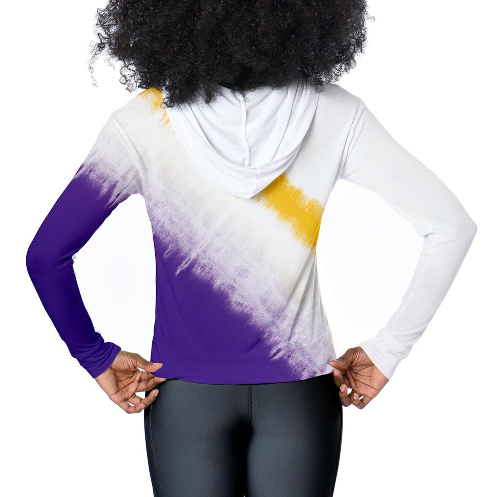 Minnesota Vikings Certo Women's Rundown Lightweight Pullover Hoodie White - NFL