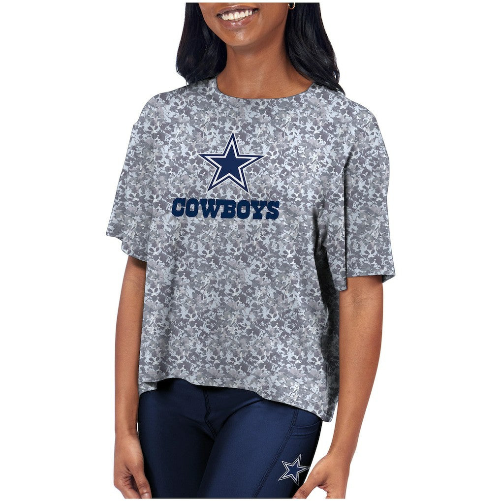 Dallas Cowboys Certo Women's Turnout T-Shirt Charcoal - NFL