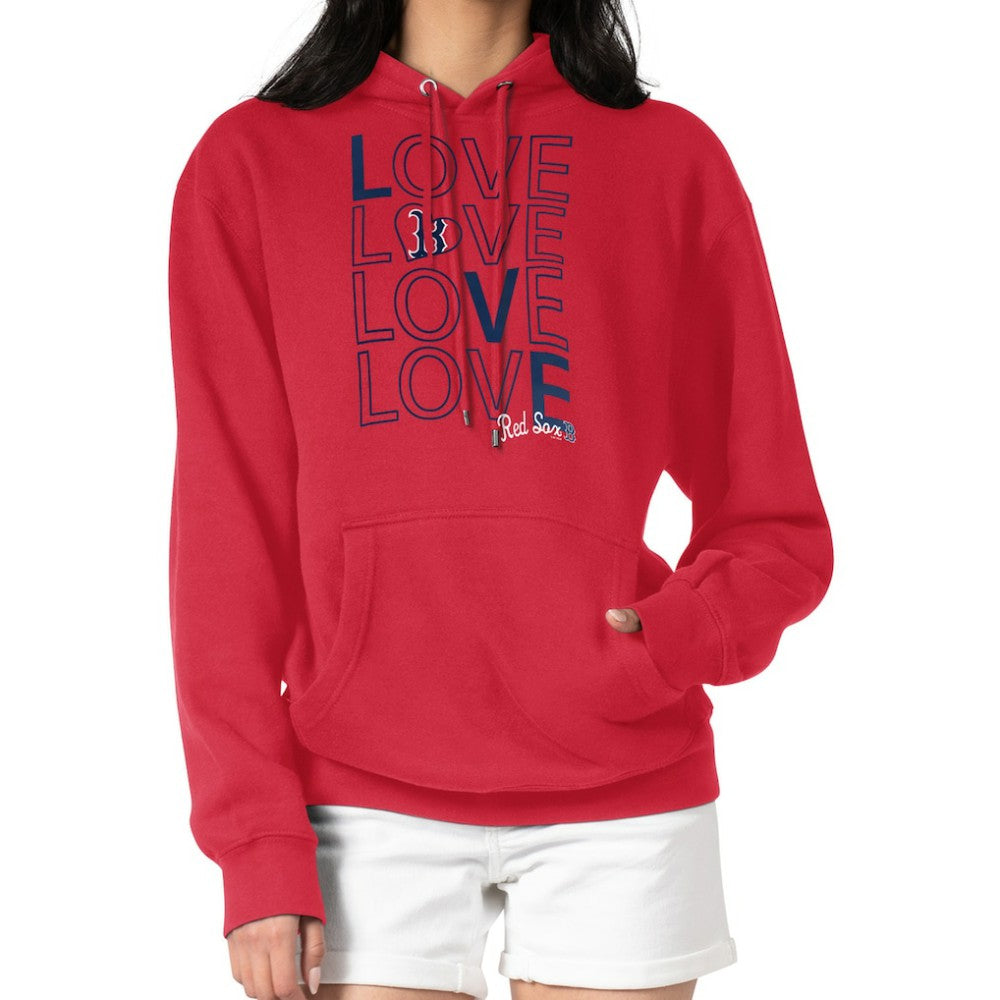 Boston Red Sox G-III 4Her by Carl Banks Women's Love Graphic Fleece Hoodie Sale