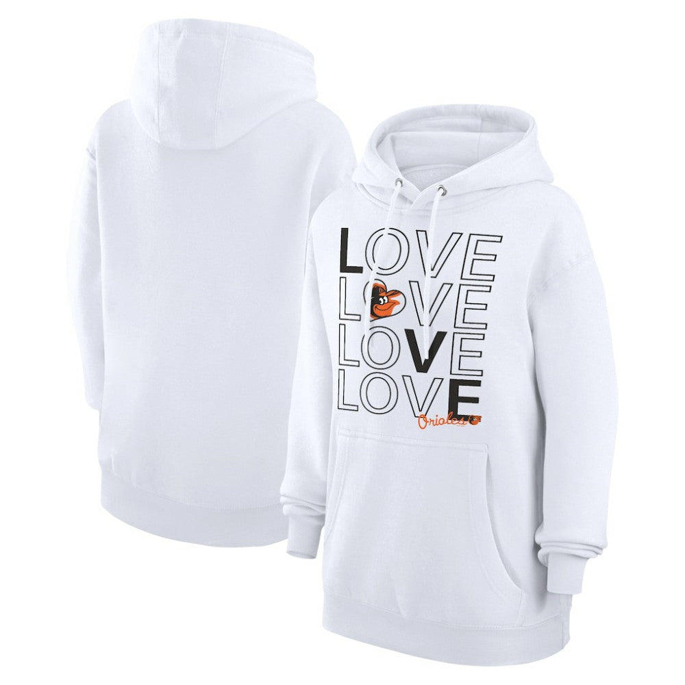 Baltimore Orioles G-III 4Her by Carl Banks Women's Love Graphic Fleece Hoodie for sale