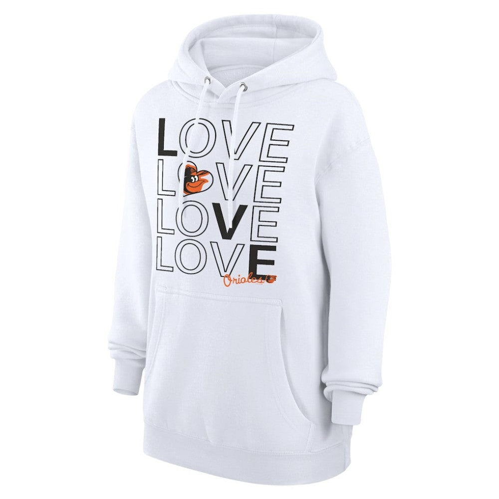 Baltimore Orioles G-III 4Her by Carl Banks Women's Love Graphic Fleece Hoodie for sale