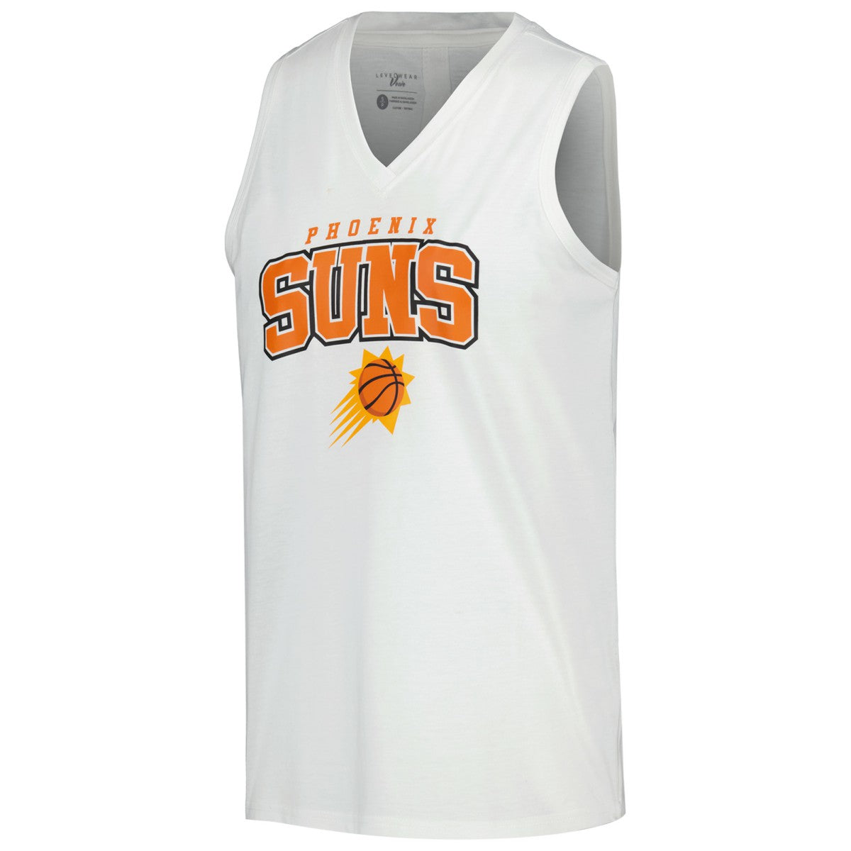 NBA - Phoenix Suns Levelwear Women's Paisley Peekaboo Tank Top - White