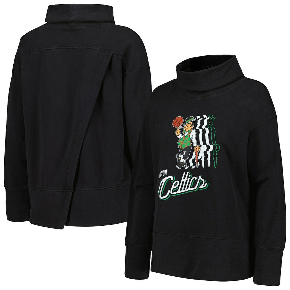 NBA - Boston Celtics Levelwear Women's Sunset Pullover Sweatshirt - Black