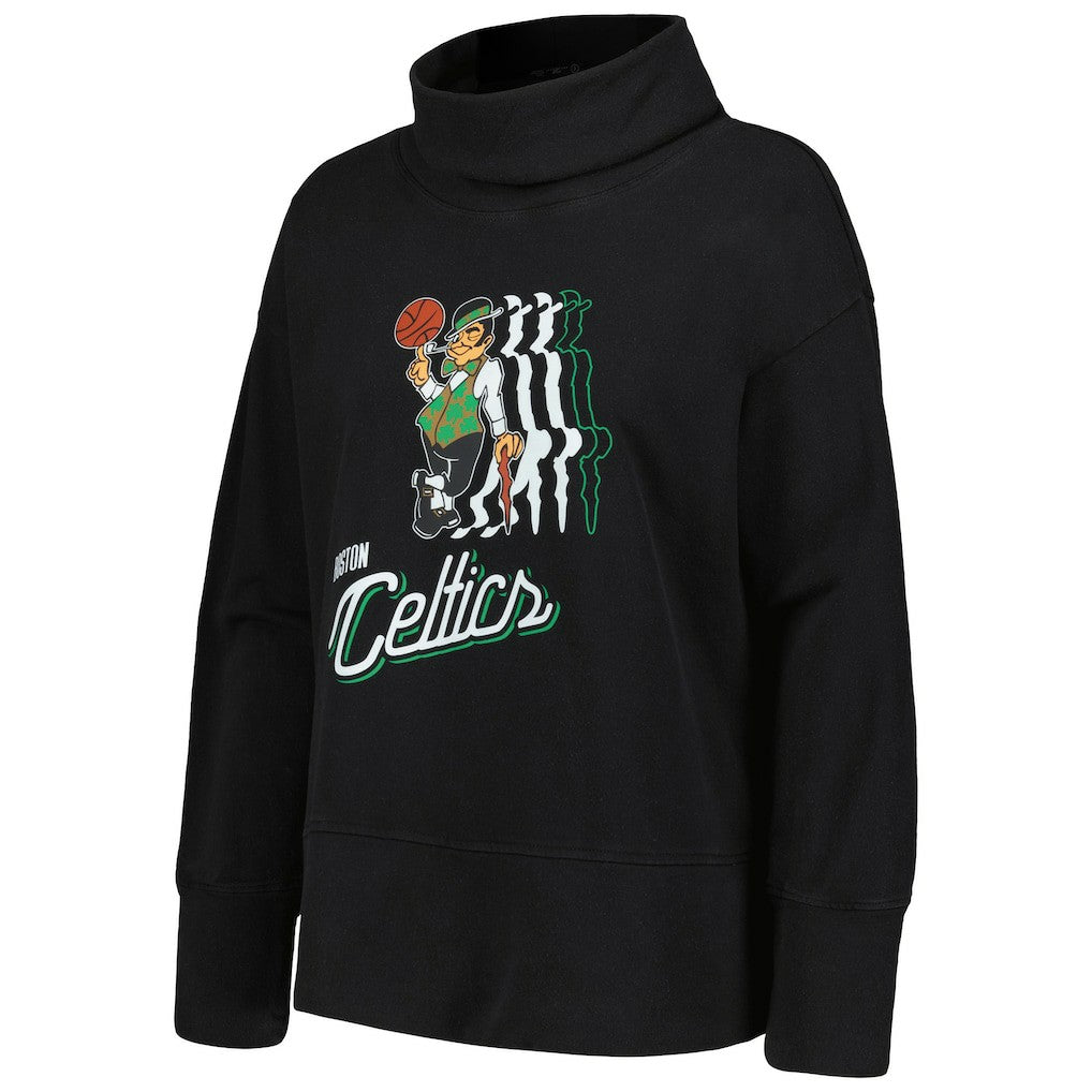 NBA - Boston Celtics Levelwear Women's Sunset Pullover Sweatshirt - Black