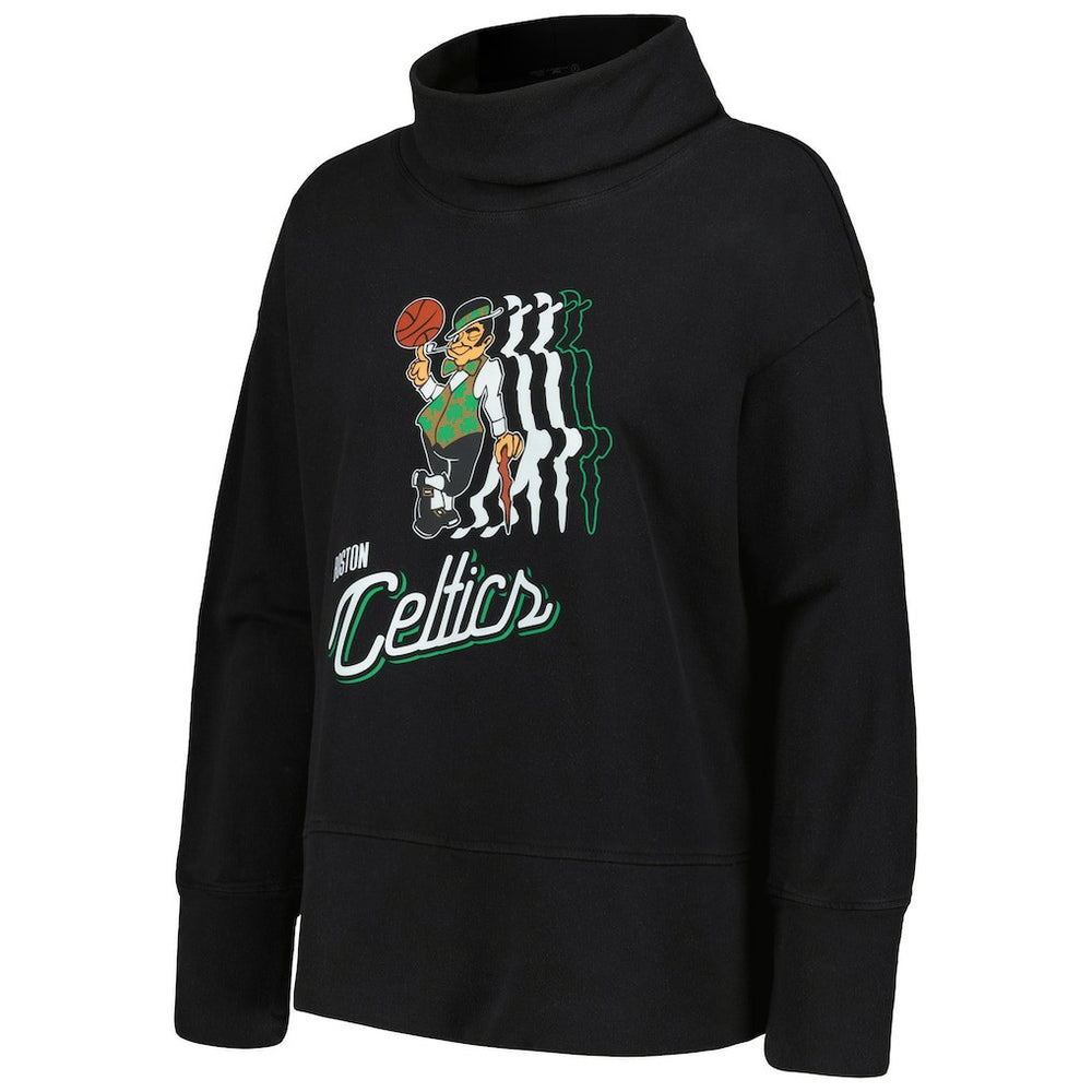 NBA - Boston Celtics Levelwear Women's Sunset Pullover Sweatshirt - Black