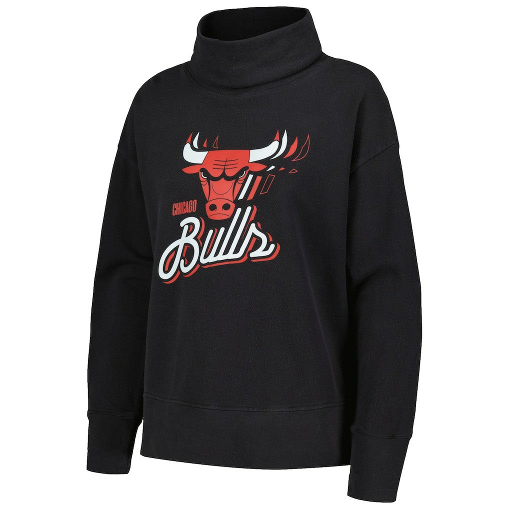 NBA - Chicago Bulls Levelwear Women's Sunset Pullover Sweatshirt - Black