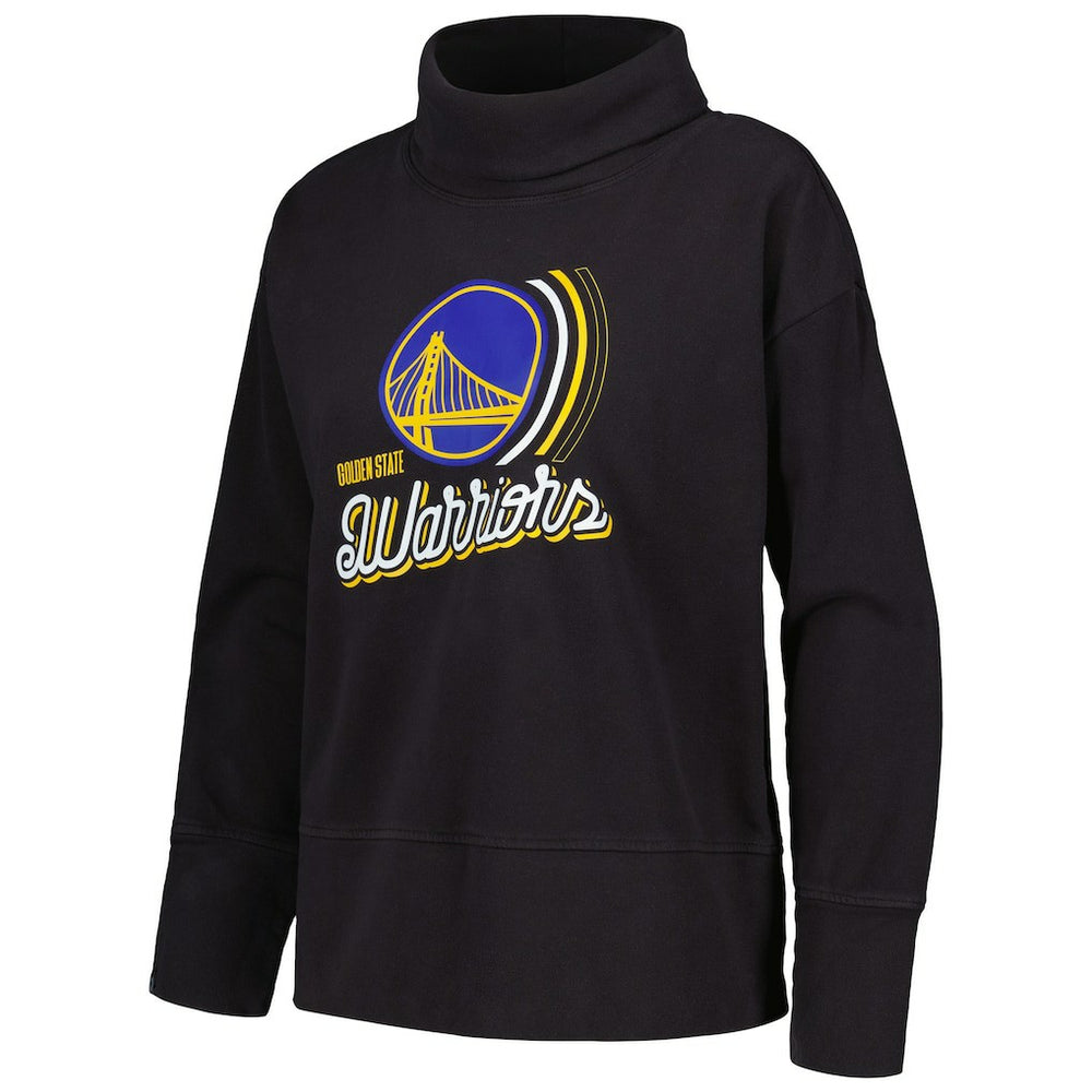 NBA - Golden State Warriors Levelwear Women's Sunset Pullover Sweatshirt - Black
