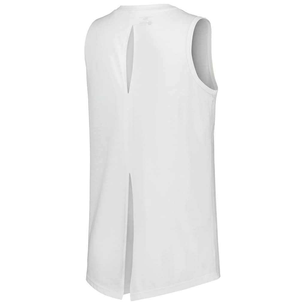 NBA - Golden State Warriors Levelwear Women's Paisley Peekaboo Tank Top - White
