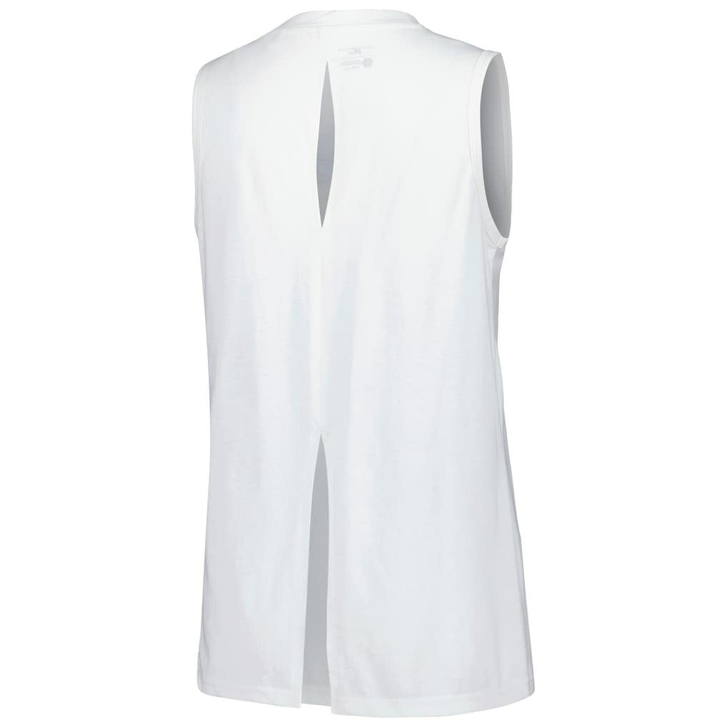 NBA - Dallas Mavericks Levelwear Women's Paisley Peekaboo Tank Top - White