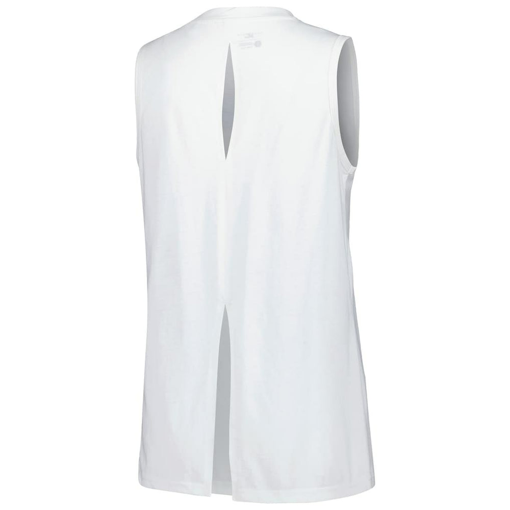 NBA - Dallas Mavericks Levelwear Women's Paisley Peekaboo Tank Top - White