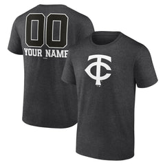 Minnesota Twins Personalized Monochrome Name & Number T-Shirt On Sale