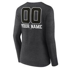 Minnesota Twins Women's Personalized Monochrome Name & Number Long Sleeve V-Neck T-Shirt discount