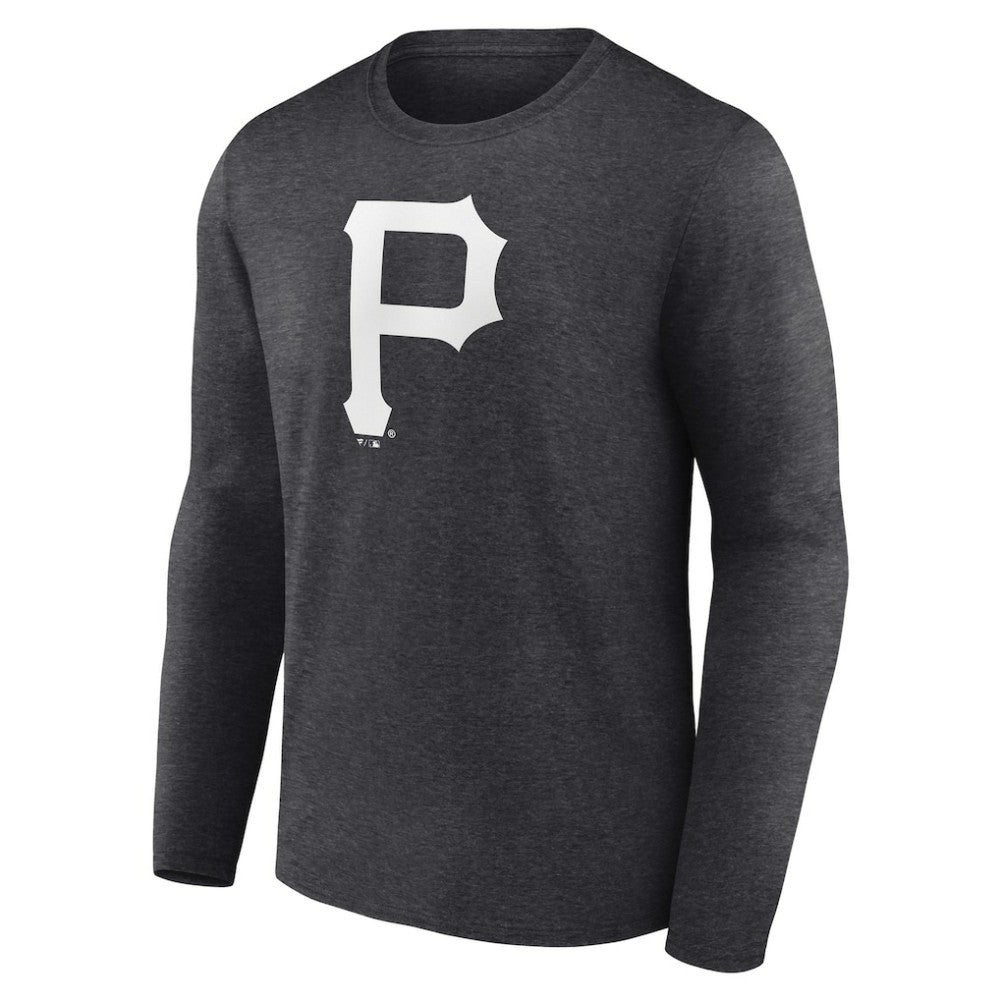 Pittsburgh Pirates Personalized Monochrome Name & Number Long Sleeve T-Shirt Lifestyle