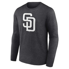 San Diego Padres Personalized Monochrome Name & Number Long Sleeve T-Shirt Clearance