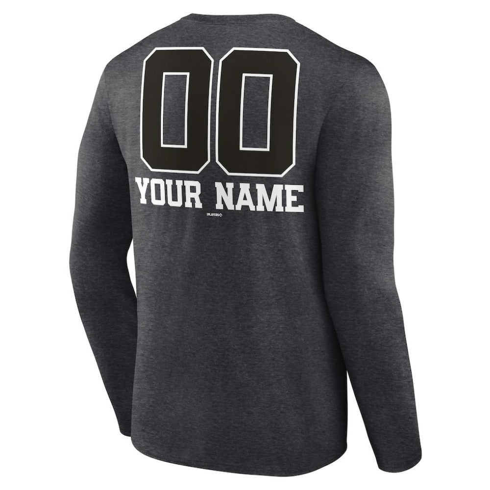 San Francisco Giants Personalized Monochrome Name & Number Long Sleeve T-Shirt Sale