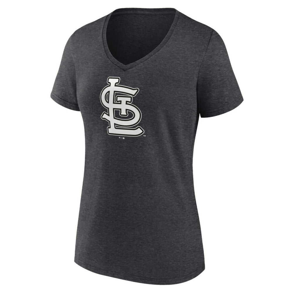 St. Louis Cardinals Women's Personalized Monochrome Name & Number V-Neck T-Shirt On Sale