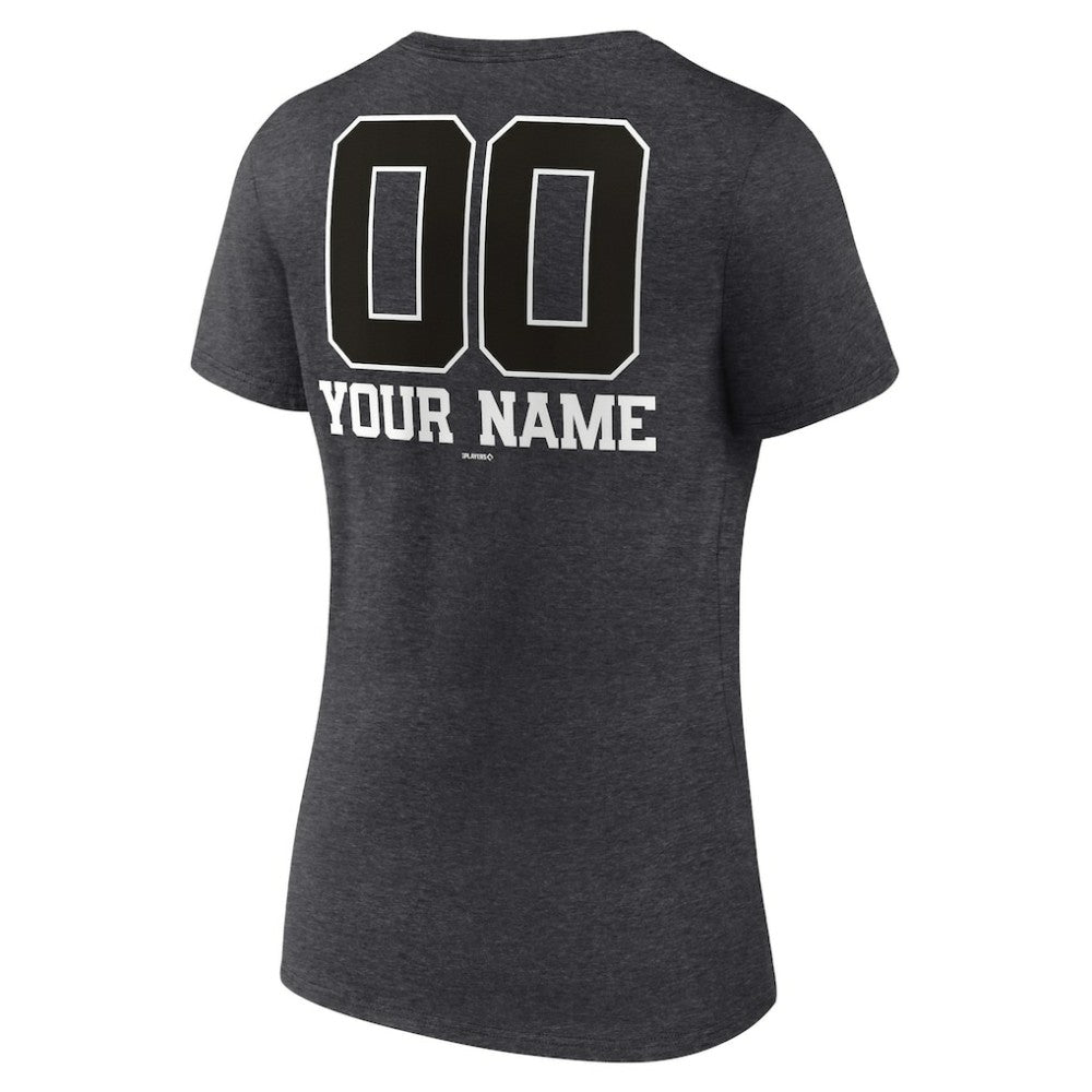 Tampa Bay Rays Women's Personalized Monochrome Name & Number V-Neck T-Shirt Online