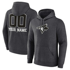 Toronto Blue Jays Personalized Monochrome Name & Number Pullover Hoodie Clearance