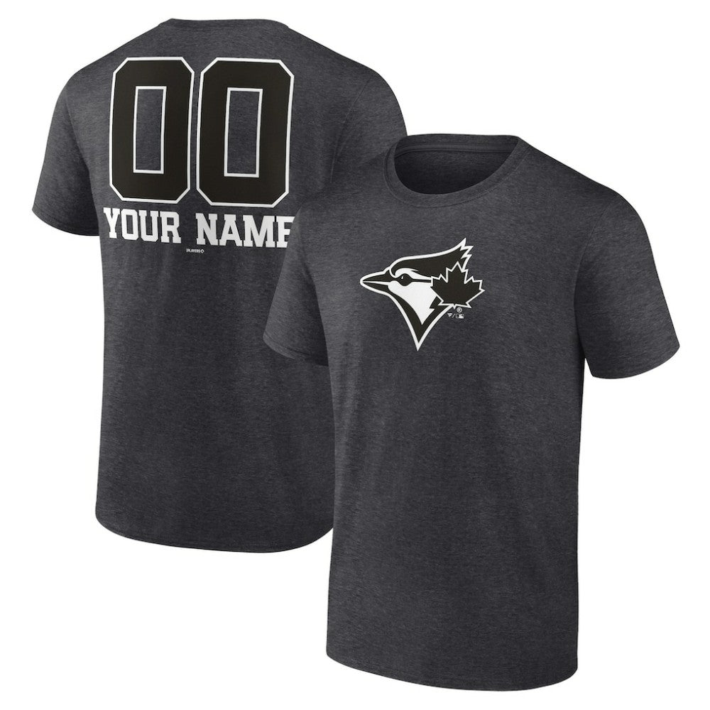 Toronto Blue Jays Personalized Monochrome Name & Number T-Shirt for sale
