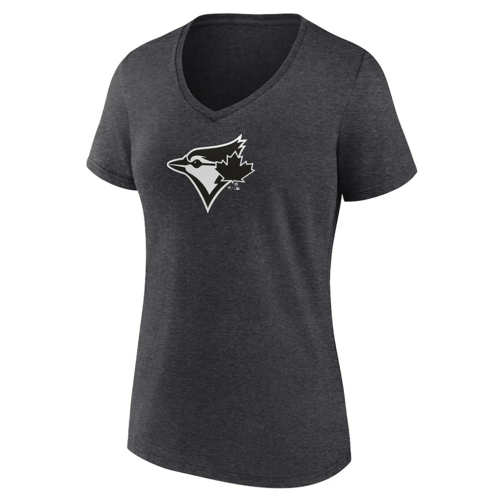 Toronto Blue Jays Women's Personalized Monochrome Name & Number V-Neck T-Shirt On Sale
