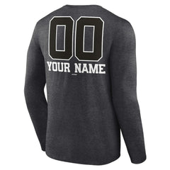 Washington Nationals Personalized Monochrome Name & Number Long Sleeve T-Shirt for sale