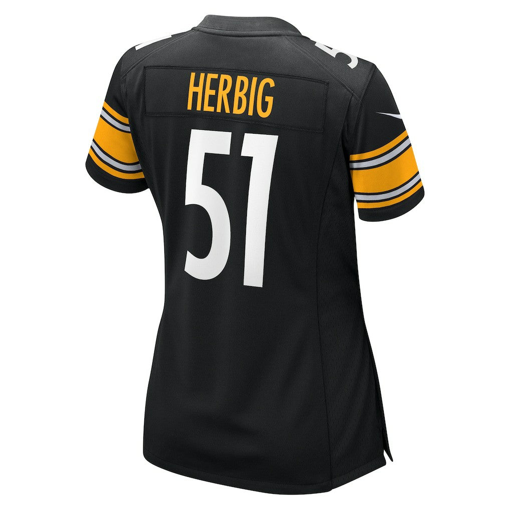 Nick Herbig Pittsburgh Steelers Women's Game Jersey Black - Nike