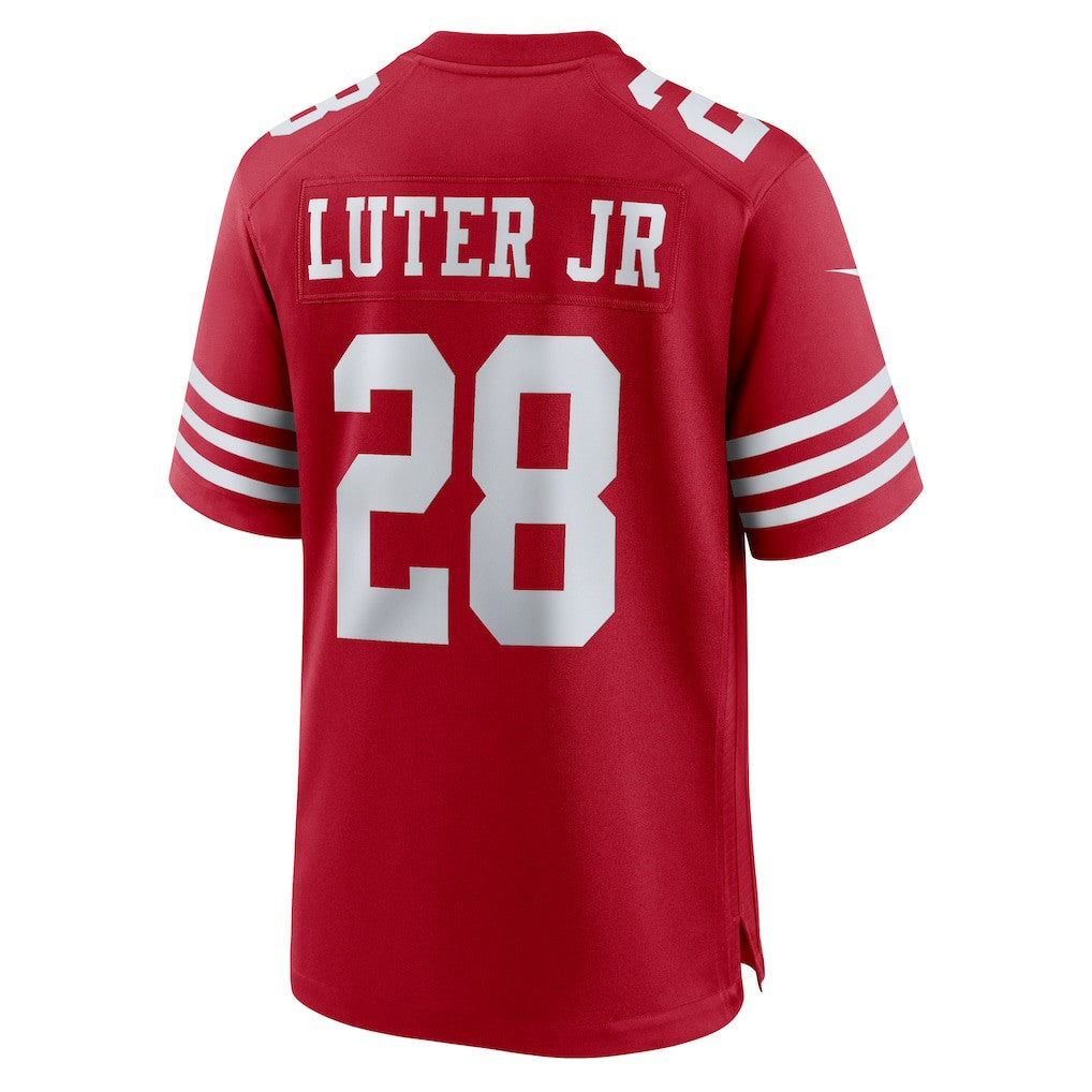 Darrell Luter Jr. San Francisco 49ers Game Jersey Scarlet - Nike