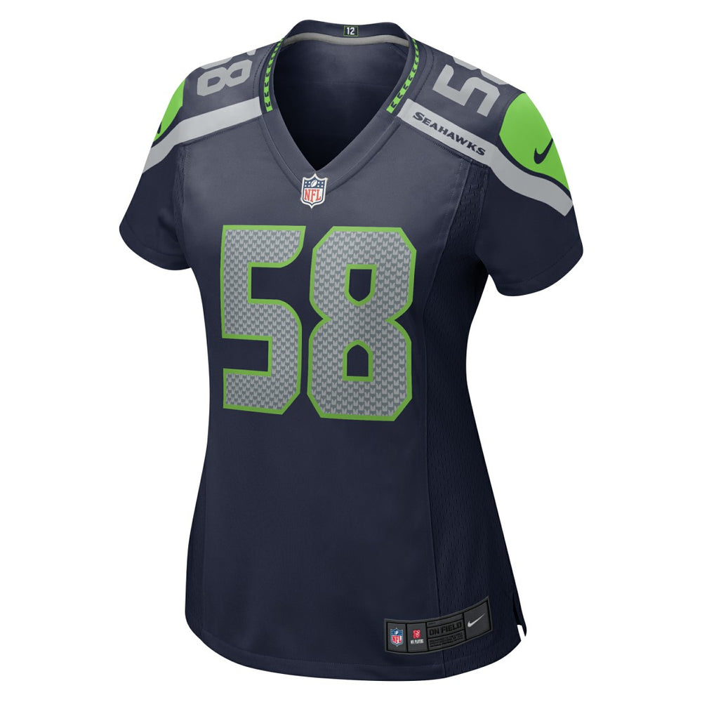 Derick Hall Seattle Seahawks Women's Team Game Jersey College College Navy - Nike