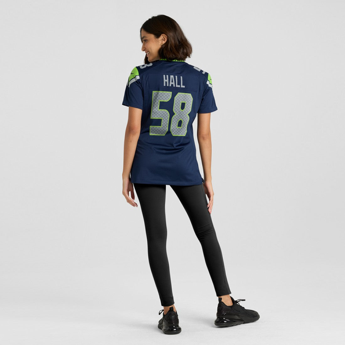 Derick Hall Seattle Seahawks Women's Team Game Jersey College College Navy - Nike